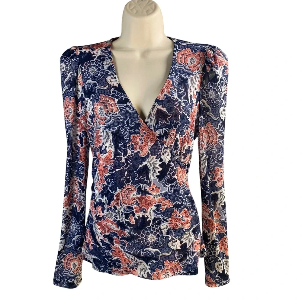 Y2k Top Womens Small Floral‎ Mesh Fairy Grunge Boho Whimsigoth Indie